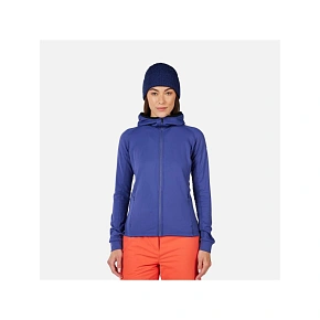 Dámska mikina ROSSIGNOL W Mid Layer Thin Fz, modrá Dámska mikina ROSSIGNOL W Mid Layer Thin Fz, modrá