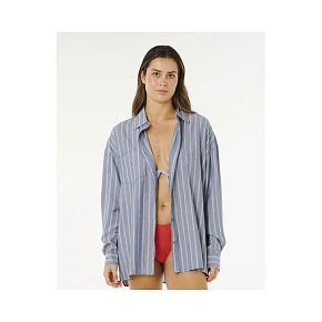 Dámska košeľa RIP CURL Beach Days Pinstripe Shirt, modrá Dámska košeľa RIP CURL Beach Days Pinstripe Shirt, modrá
