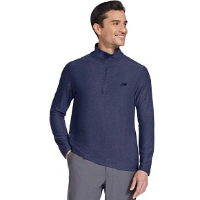Skechers GoDri All Day 1/4 Zip LT71-NVY tmavomodré M Skechers GoDri All Day 1/4 Zip LT71-NVY tmavomodré M