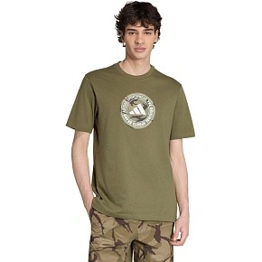 Pánske tričko adidas Camo v olivovej farbe KC7164