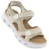 Pohodlné sandále na suchý zips Rieker W RKR691 beige