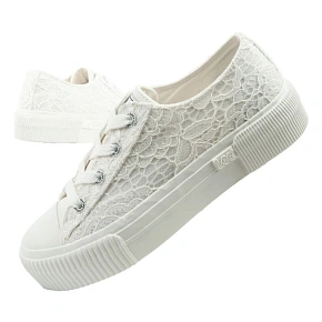 Lee dámske športové topánky Isla trainers white platform lace-up women's