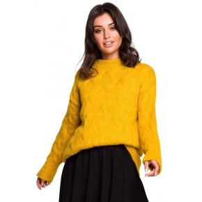 Dámsky sveter BK038 Mustard - BeWear