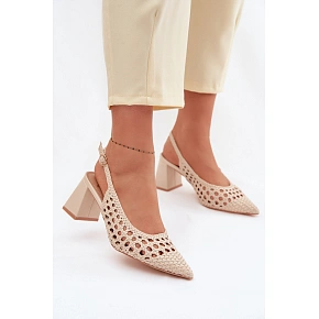 Dámske kožené sandále D-002 Kedira cream - Bellucci