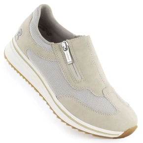 Rieker L5854-62 beige elevated dámske čižmy