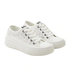 Lee Cooper dámske športové topánky white platform lace-up women's