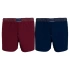 Pánske boxerky 2 pack UM0UM02188 - 0SD - Modrá, bordo - Tommy Hilfiger