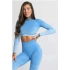 Dámske tričko s dlhým rukávom Ombre - Gym Glamour