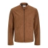 Jack&Jones bunda zo syntetického semišu JJEDYLAN CLEAN JACKET NOOS 12261197 COGNAC