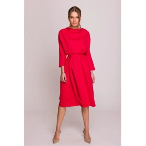 Pletené šaty S403 červené - Stylove