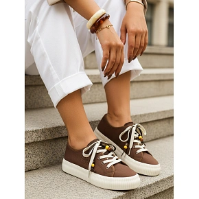 Dámske tenisky ZY1404 hnedé - FashionStreet