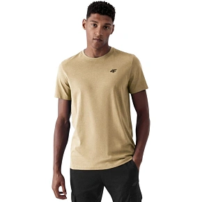 Pánske tričko 4F M4484 beige 4FWSS26TTSHM4484 83S pánske