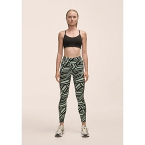 Dámske legíny Casall Essential Printed Tights, zelené
