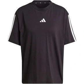 Dámske tričko adidas Essentials 3-Stripes Boyfriend, čierne, JC5960