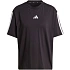 Dámske tričko adidas Essentials 3-Stripes Boyfriend, čierne, JC5960