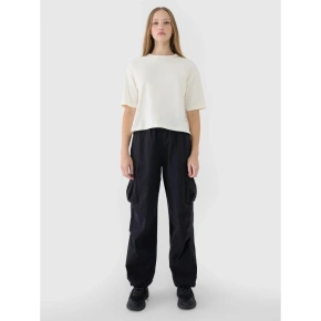 Dámske tričko oversize s potlačou 4F 4FWSS25TTSHF1971-11S