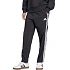 Pánske nohavice adidas Essentials Stanford s 3 prúžkami a otvoreným lemom Black JC8491