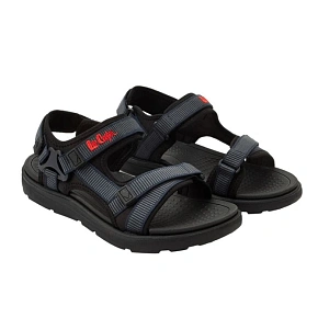Lee Cooper pánske letné plážové sandále na suchý zips svetlo modré čierne