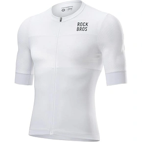 Pánske cyklistické tričko Rockbros, biele, 3D, veľkosť M Pánske cyklistické tričko Rockbros, biele, 3D, veľkosť M