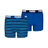 Detské boxerky Puma Everyday Striped, balenie po 2 kusoch, modro-čierne, 938970 04