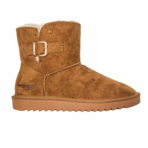 Wrangler Elsa Platform MID dámske snehové topánky zateplené zimné topánky s kožušinou čierne (20243077.37B) dámske