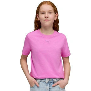 Puma ESS Centered Cat Logo Tee pink 692972 74 detské tričko