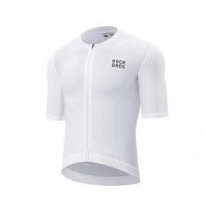 Cyklistický dres Rockbros 15200025 krátky rukáv veľkosť M - biely