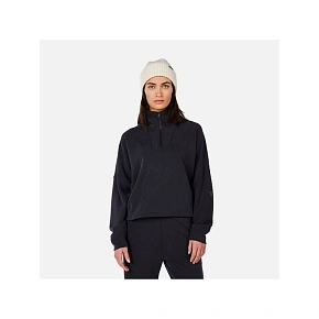 Dámska mikina ROSSIGNOL W CHAVANETTE HZ SCUBA FLEECE, čierna Dámska mikina ROSSIGNOL W CHAVANETTE HZ SCUBA FLEECE, čierna