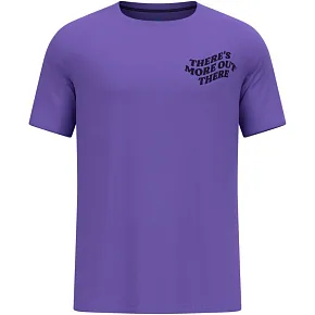 Koszulka męska Odlo ESSENTIAL PRINT T-shirt crew neck s/s fioletowa pánské