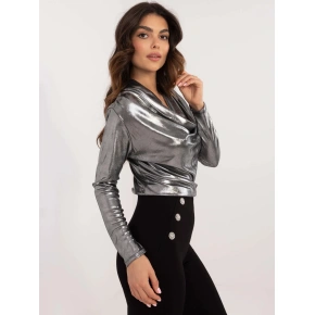 Dámska blúzka DHJ BZ 15268.30 Strieborná a čierna - FPrice
