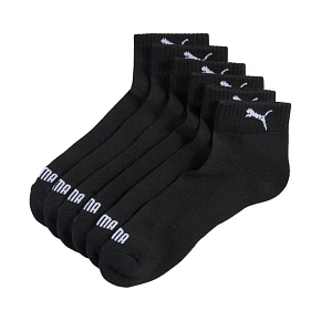 Ponožky Puma Cushioned Quarter, balenie po 3 kusoch, čierne, 938581 01