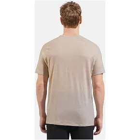 Koszulka z krótkim rękawem męska ODLO Ascent PW 130 Run. Bike. Hike. T-Shirt Crew Neck s/s szara pánské