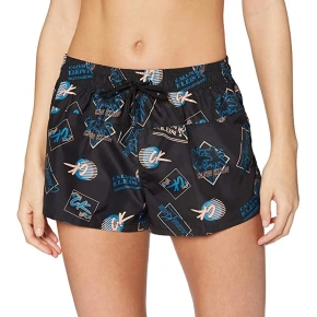 Dámske plážové šortky KW0KW01060-0GM čierna - Calvin Klein