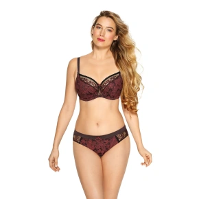 Silvia podprsenka Silvia BS0 979 Bordeaux s čiernou - Gaia