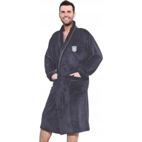 Pánsky župan BORYS Tmavo šedý - L&L