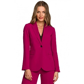 Bunda s jedným gombíkom S310 slivka -Stylove