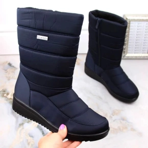 Dámske vysoké snehule 22SN26-5028 EVE436B Dark Blue - NOVINKY