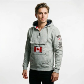 Pánska mikina RBMWW3826H/CP Grey Printed - Canadian Peak