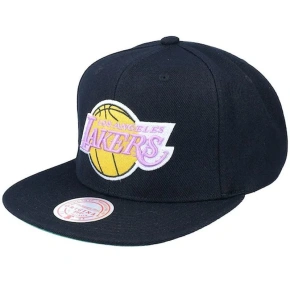 Mitchell & Ness NBA Los Angeles Lakers Top Spot Snapback Hwc Lakers Cap HHSS2976-LALYYPPPBLCK Mitchell & Ness NBA Los Angeles Lakers Top Spot Snapback Hwc Lakers Cap HHSS2976-LALYYPPPBLCK