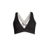 CASALL Bikiny s výstrihom do V a prekríženým chrbtom Black