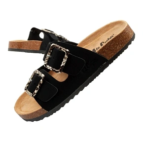 Lee Cooper dámske šnurovacie šľapky slip-on black semišové pohodlné ľahké dámske
