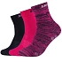 Ponožky Skechers 3PPK Wm Mesh Ventilation SK41053-0401, ružové, veľkosti 27–30