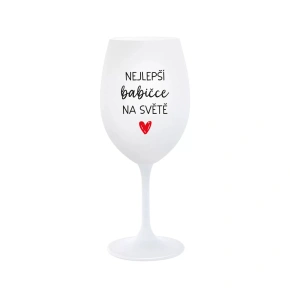 BEST BABY IN THE WORLD - pohár na biele víno 350 ml