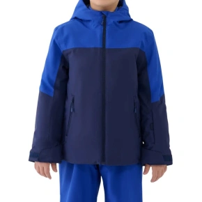Chlapčenská lyžiarska bunda 4F M0821 navy blue 4FJWAW25TTJAM0821 31S