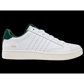 Tenisky K-swiss LOZAN KLUB LTH WHITE/POSY GREEN/SNOW WHITE-M (07263-130-M)