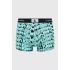 Pánske boxerky 000NB3403A AC5 tyrkys-čierno-biele - Calvin Klein