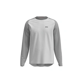 Cyklistické tričko POC M's Motion Air L/S Jersey, biele