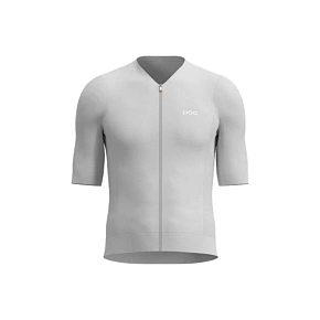 Cyklistické tričko POC M's Raceday S/S Jersey, biele Cyklistické tričko POC M's Raceday S/S Jersey, biele