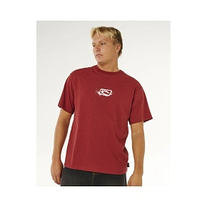 Pánske tričko RIP CURL Medina Inner Vision Spray Tee, červené Pánske tričko RIP CURL Medina Inner Vision Spray Tee, červené