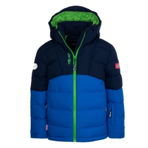 Detská nepremokavá zimná bunda Trollkids Gryllefjord Blue/Green (365-100)